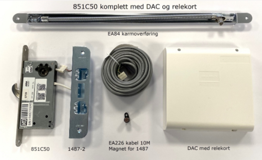 Motorlås 851C50 HIO komplett. kl.5 (Reile)