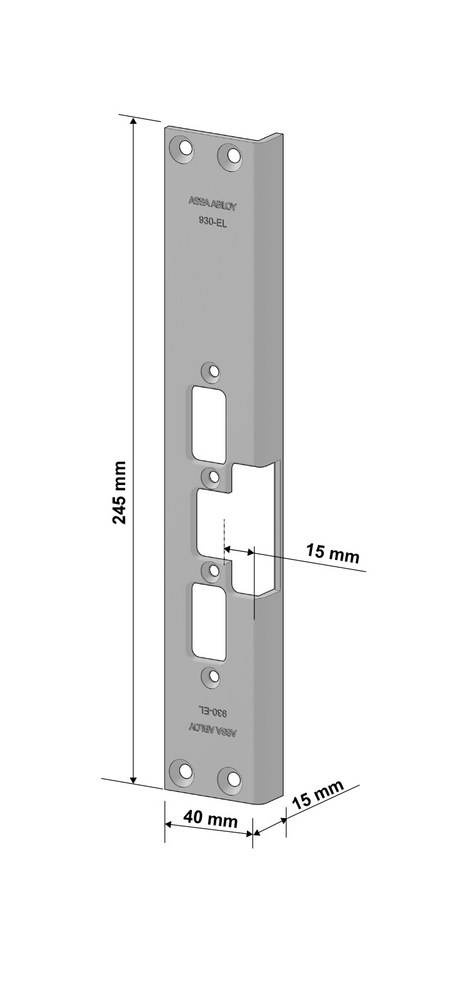 ASSA ABLOY 930-EL Vinkelstolpe for el.Sluttst. i 900 Serien