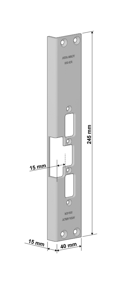 ASSA ABLOY 930-ER Vinkelstolpe for el.Sluttst. i 900 Serien