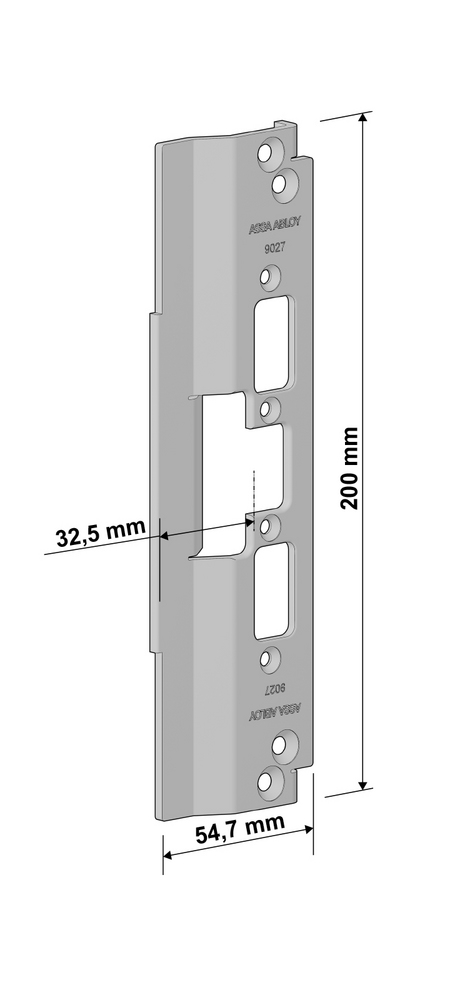 ASSA ABLOY 9027 Stolpe for el.Sluttst. i 900serien for Schüco ADS 70HD