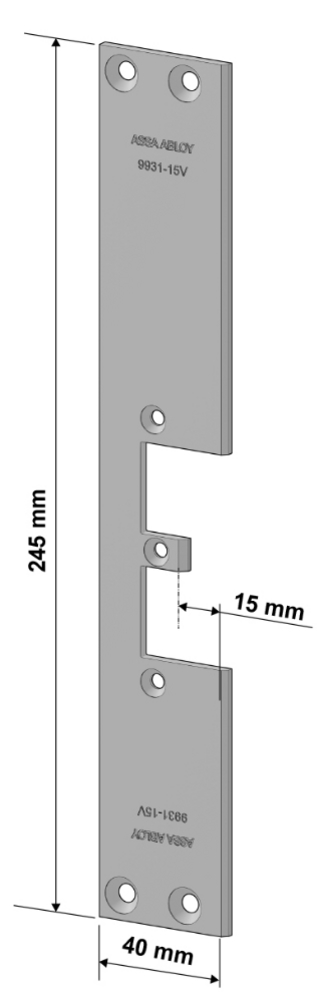 ASSA ABLOY 9931-15 V Flat stolpe   foe el. Sluttst. 992M