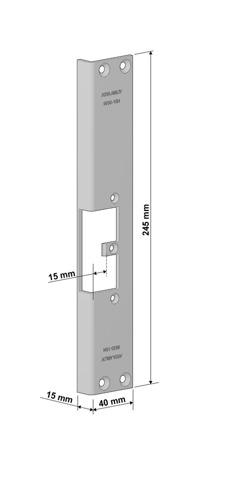 ASSA ABLOY 9930-15 H Vinkel stolpe for el. Sluttst. 992M