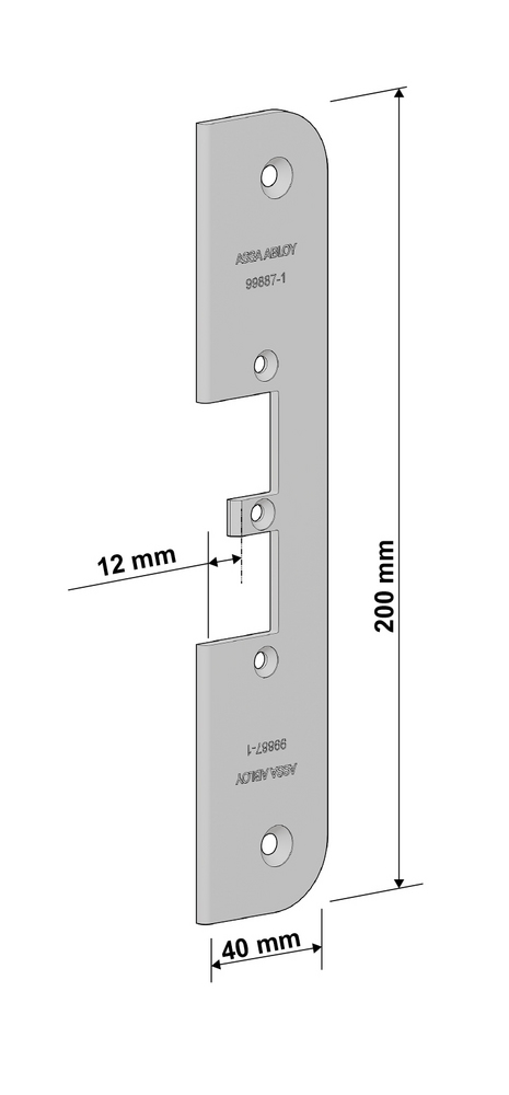 ASSA ABLOY 99887-1 Flat stolpe for el. Sluttst. 992M (1887-1)