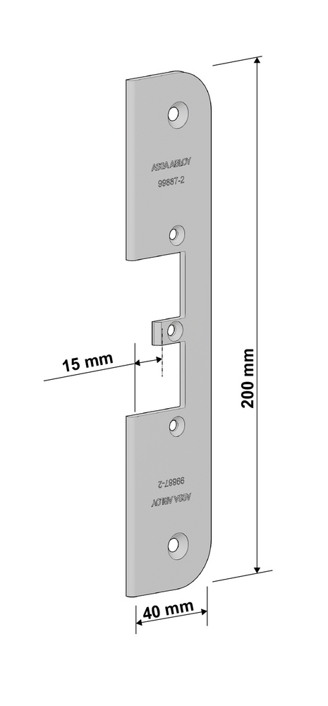 ASSA ABLOY 99887-2 Flat stolpe for el. Sluttst. 992M(1887-2)