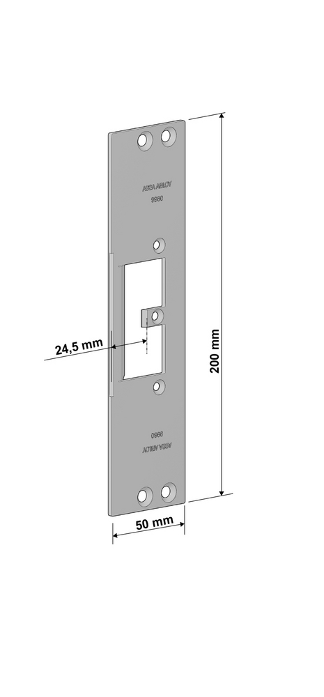 ASSA ABLOY 9980 stolpe for el.     Sluttst. 992M for SCHUCO ADS 80