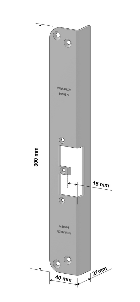 ASSA ABLOY 9918T V mont.Stolpe for el. Sluttst. 992M utskiftn.STEP 18