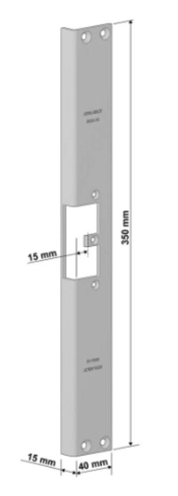 ASSA ABLOY 9930-15 Symetrisk vinkelstolpe for el. Sluttst. 992M