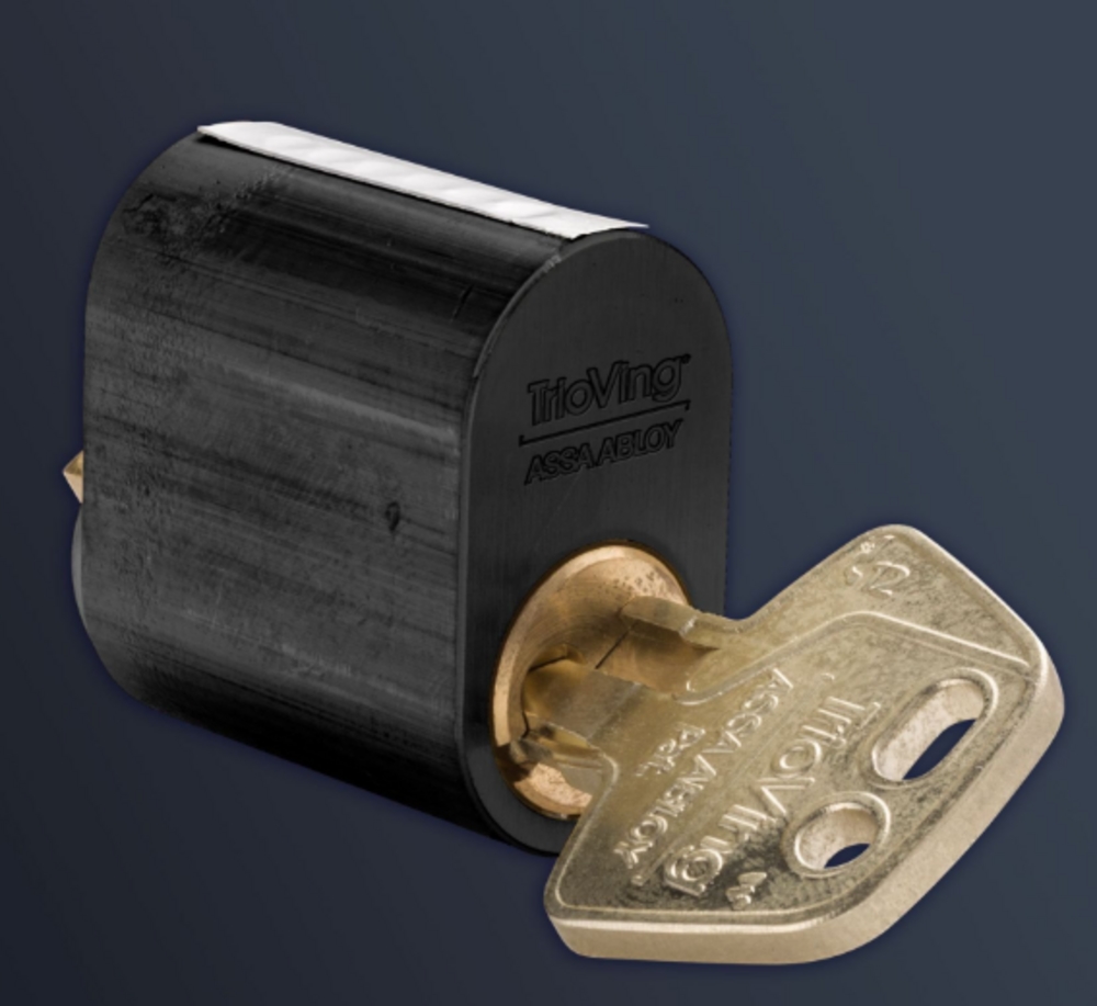 SY1237 oval utvendig sylinder sort