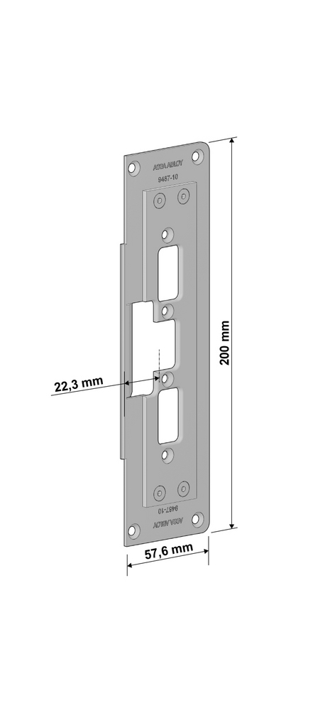 ASSA ABLOY 9487-10 Stolpe for el.  Sluttst. i 900 serien for SAPA 2074