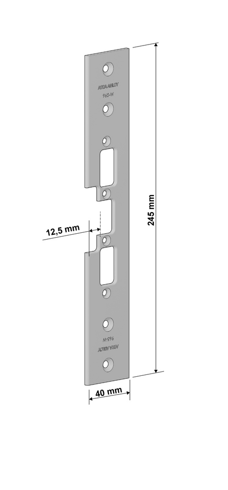 ASSA ABLOY 965W Stolpe for el. Sluttst. i 900 serien for WICONA 65