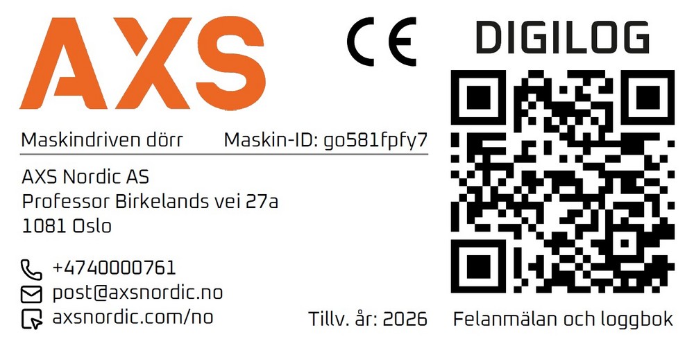 Digilog-AXS CE-merke med egen logo