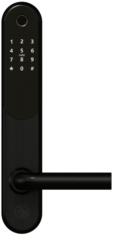 Smartlås BG5000 m/nødnøkkel sort