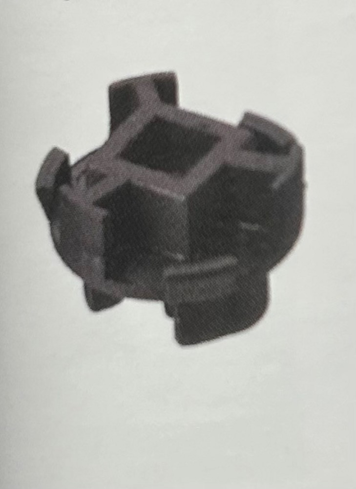 Adapter for toalettskilt, plast