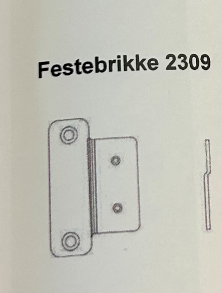 Festebrikke 2309 rst.(selges i par)