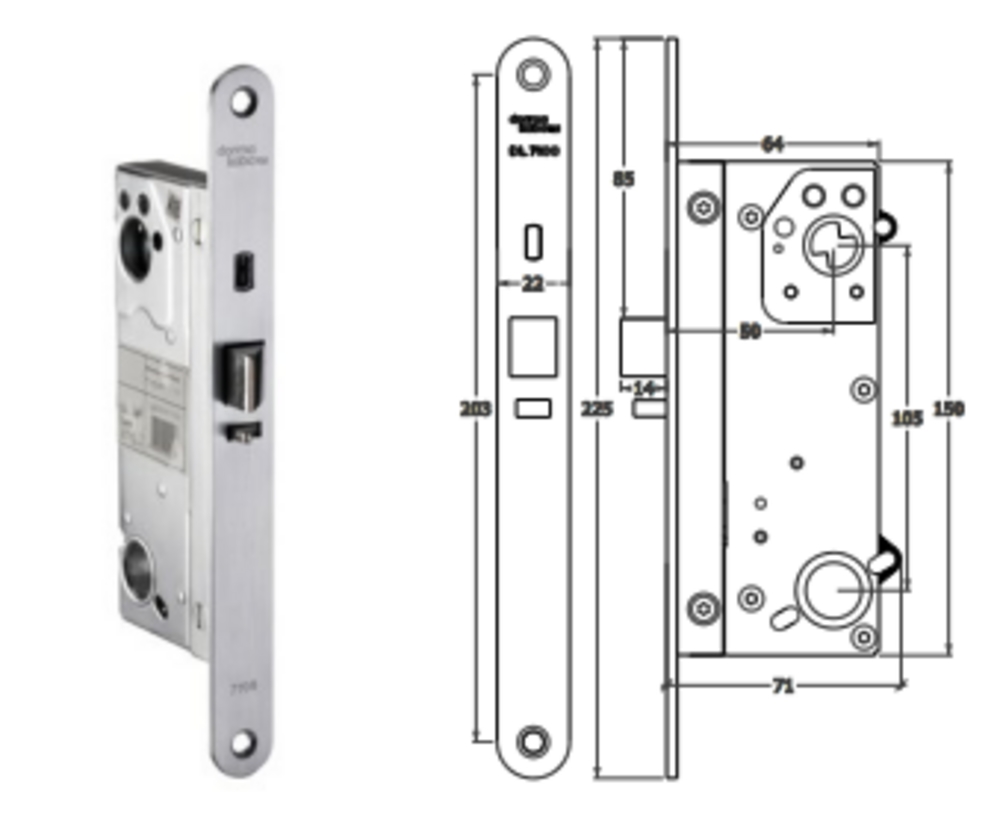 Låskasse DL 7100 (SP5) L