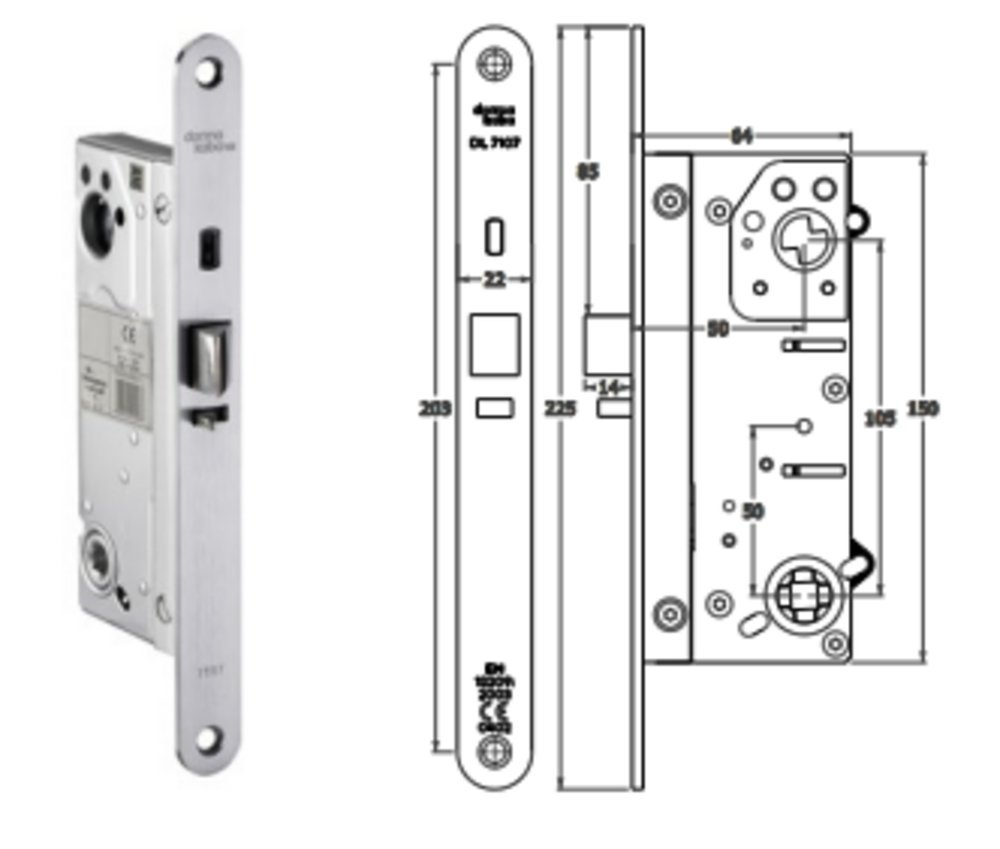 Låskasse DL 7107 (SP5) L