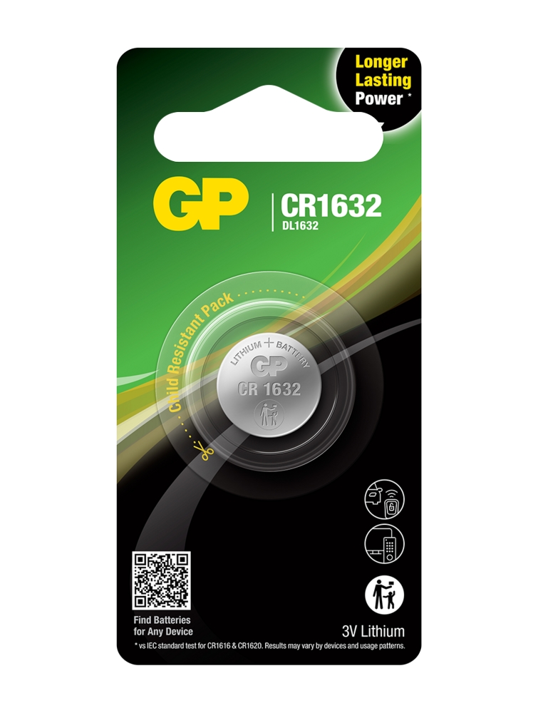 GP Lithium CR 1632 1-pakk