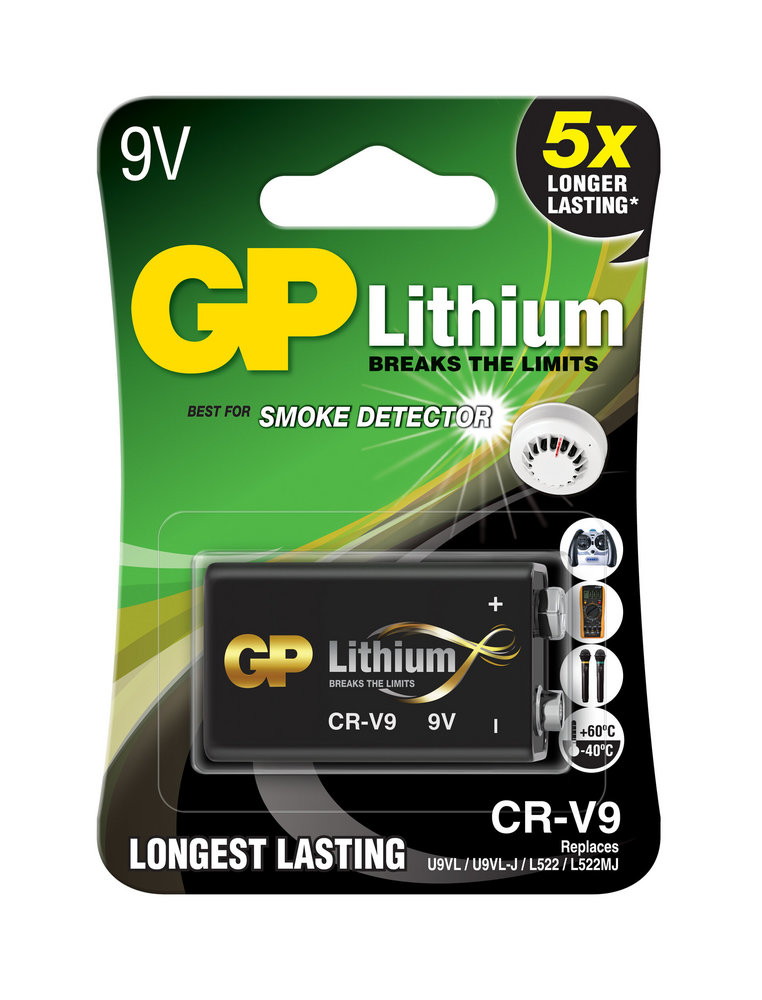 GP CRV9SD-2U1 9V Lithium