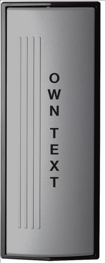 Albuebryter JC 205S plast grå      egen tekst