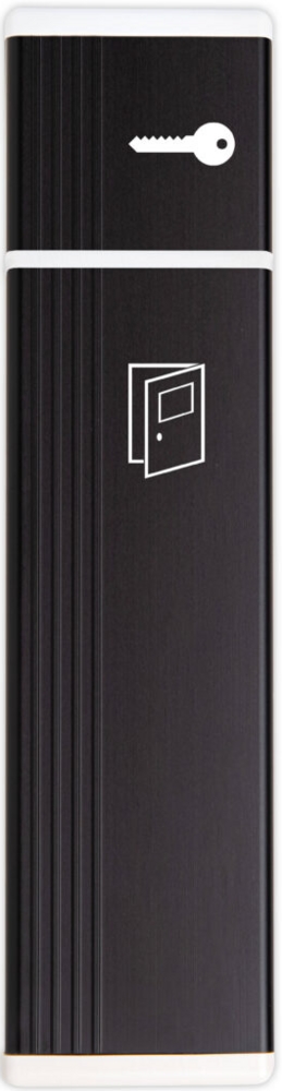 Albuebryter JC237 alu sort m/      hvite endelokk