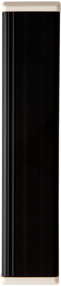 Albuebryter JC255 alu 55mm. sort m/hvite endekapper