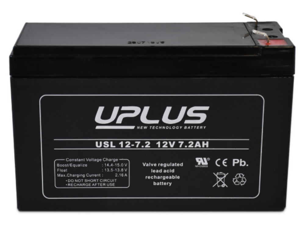 Batteri UPLUS 12V/7,2Ah 10+