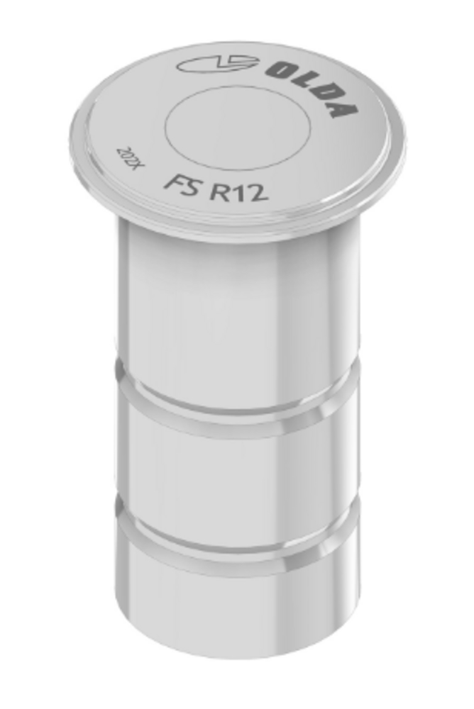 Sluttstykke Olda FS R12 Ø13mm.