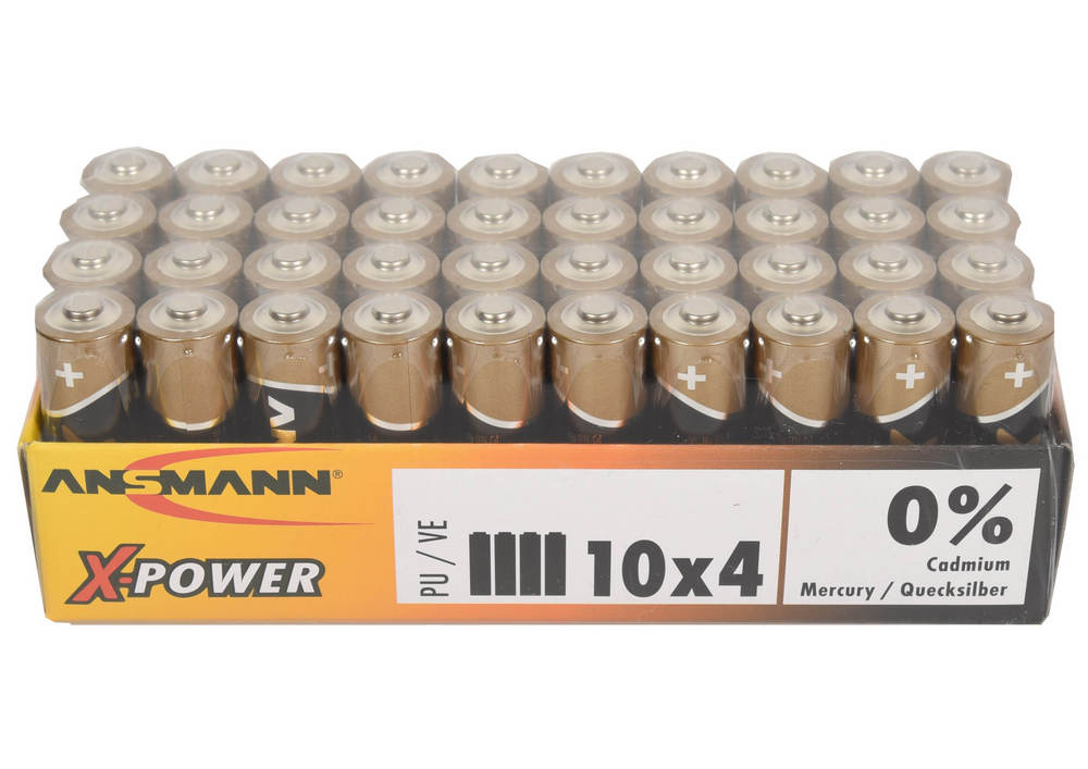 Batteri AA 2900 mAh (40-pakning)