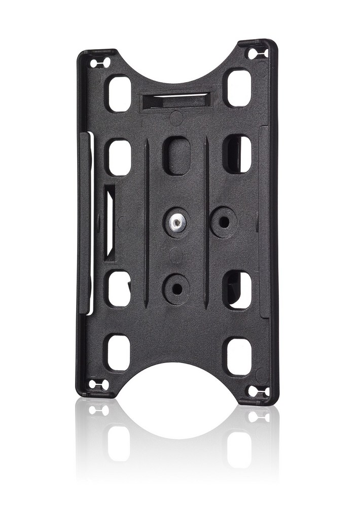 Kortholder i svart plast