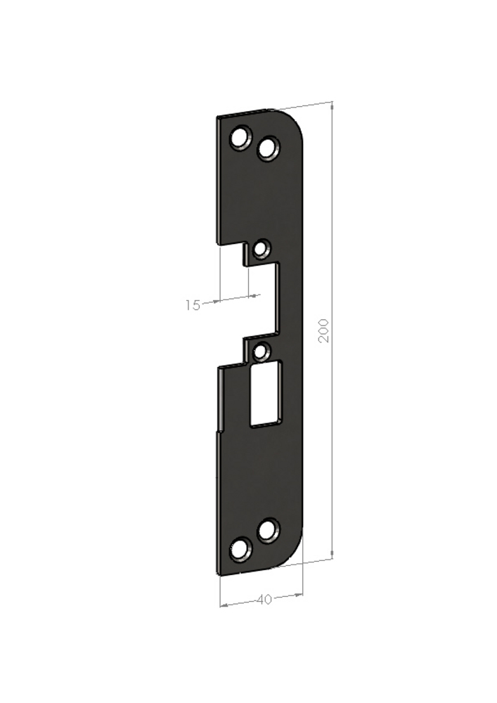 Monteringsstolpe SA50H-15          flat for ES17 og ES19