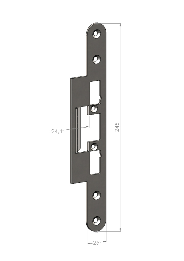 Monteringsstolpe SA77 flat         for ES17 og ES19