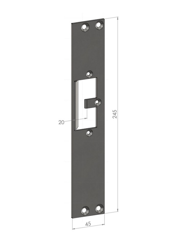 Monteringsstolpe SC31V-20          flat for ES22