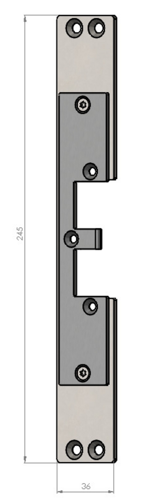 Monteringsstolpe SC61, pløsemål 9,5mm