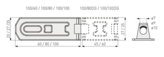 Haspe                              100/80DG Blister