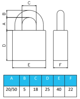 Hengelås Anchor 510-1 B20