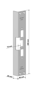 ASSA ABLOY 930-26 Vinkelstolpe for el.Sluttst. i 900 Serien