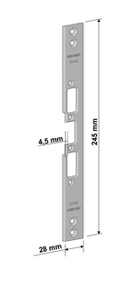 ASSA ABLOY 931-4,5 Flatstolpe for  el.Sluttst. i 900 Serien