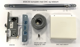 Motorlås 850C50 HIO komplett. kl.5 (Reile/falle)
