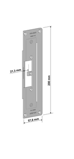 ASSA ABLOY 99487-10 Symmetrisk stolpe for el.Sluttst. 992M for SAPA207