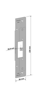 ASSA ABLOY 9986 H stolpe for el.   Sluttst. 992M for SAPA 2086