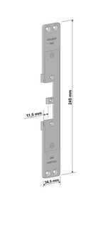 ASSA ABLOY 9940 Stolpe for el.     Sluttst. 992M for SAPA 2050 PM 15