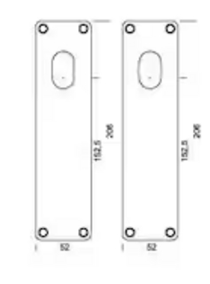 Langskilt SK8754 syl/blind (par)