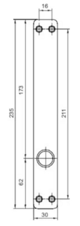 Langskilt SK8678 smalprofil vrider/blind (par)