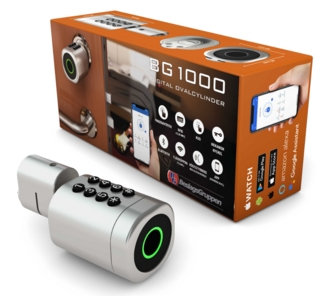 BG1000 digital sylinder sølv