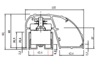 Sikringsjern med Magnetlås 2x300kg