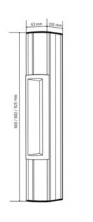 Håndtak med magnetlås 300kg