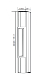 Håndtak med magnetlås 2x300kg