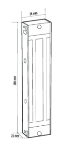 MagnetlåsCDVI V1SR 180kg. Innendørs
