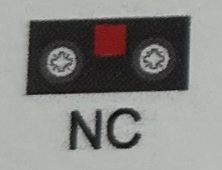 Nøkkelbryter element NC rød