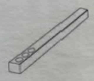 Løs vriderpinne for 3 serien 8x8x  130mm Stål galv. (75-100mm)